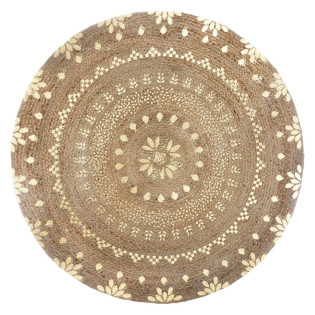 Tapis en jute rond Shine...