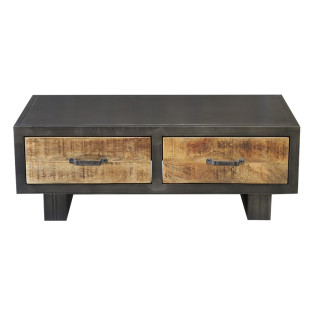 Table basse métal et bois...