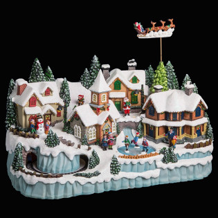 Village de noël animé,...