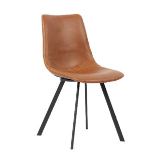 Chaise Oslo simili cognac...