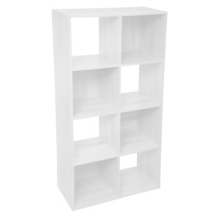 Etagère 8 cases Mix blanc...