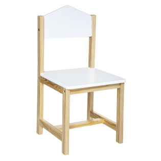 Chaise enfant maison blanc...