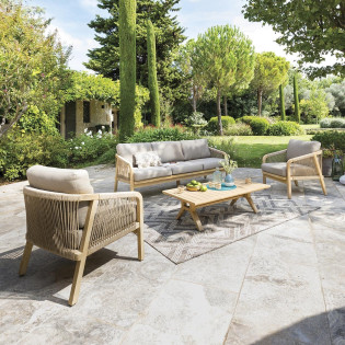 Salon de jardin en bois 5p...