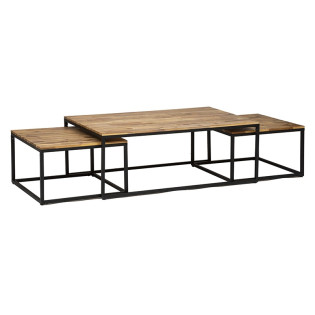 Table basse x3 Edena bois...