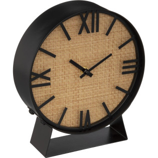Horloge à poser cannage et...