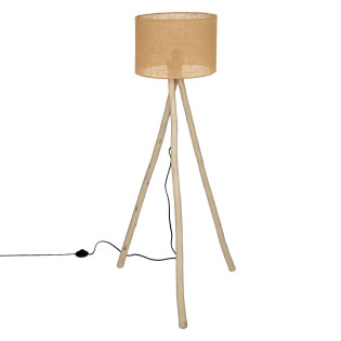 Lampadaire trépied bois...
