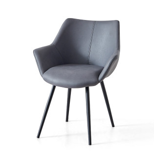 Chaise simili gris SC3...