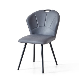 Chaise simili gris avec...