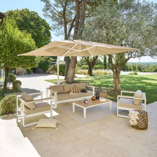 Parasol décentré Melhia 4x3...