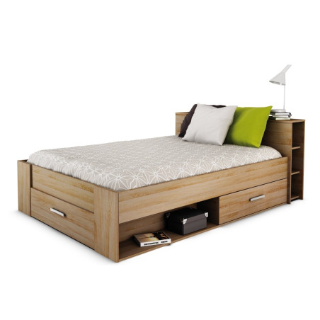 Lit 140x190 cm Pocket naturel